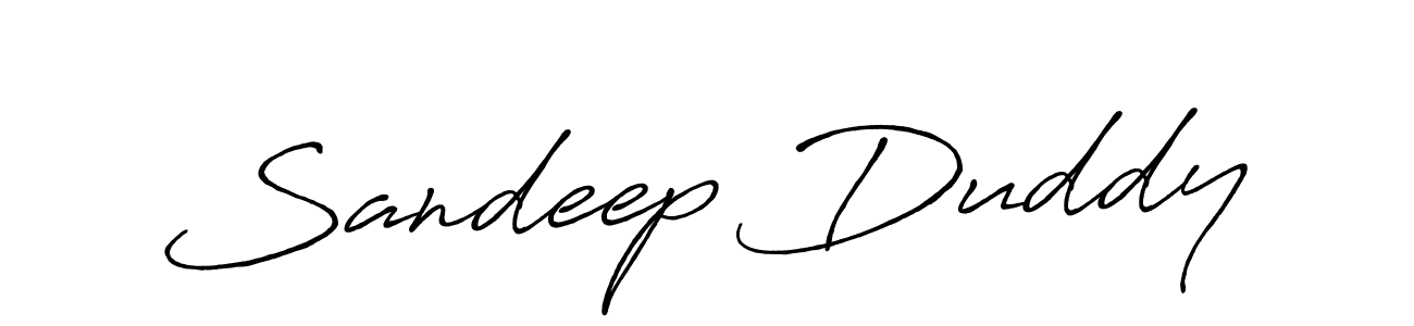 if you are searching for the best signature style for your name Sandeep Duddy. so please give up your signature search. here we have designed multiple signature styles  using Antro_Vectra_Bolder. Sandeep Duddy signature style 7 images and pictures png