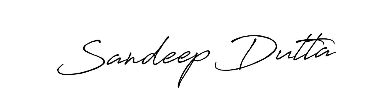 Create a beautiful signature design for name Sandeep Dutta. With this signature (Antro_Vectra_Bolder) fonts, you can make a handwritten signature for free. Sandeep Dutta signature style 7 images and pictures png