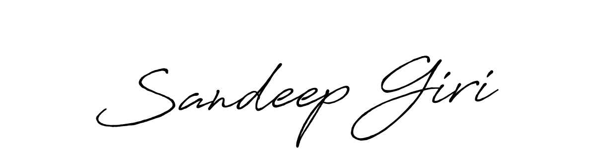 How to make Sandeep Giri signature? Antro_Vectra_Bolder is a professional autograph style. Create handwritten signature for Sandeep Giri name. Sandeep Giri signature style 7 images and pictures png