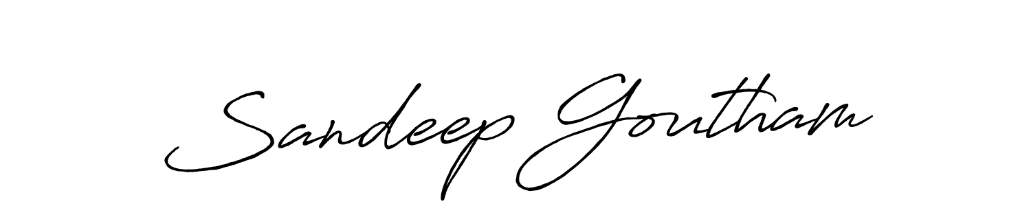 Also You can easily find your signature by using the search form. We will create Sandeep Goutham name handwritten signature images for you free of cost using Antro_Vectra_Bolder sign style. Sandeep Goutham signature style 7 images and pictures png