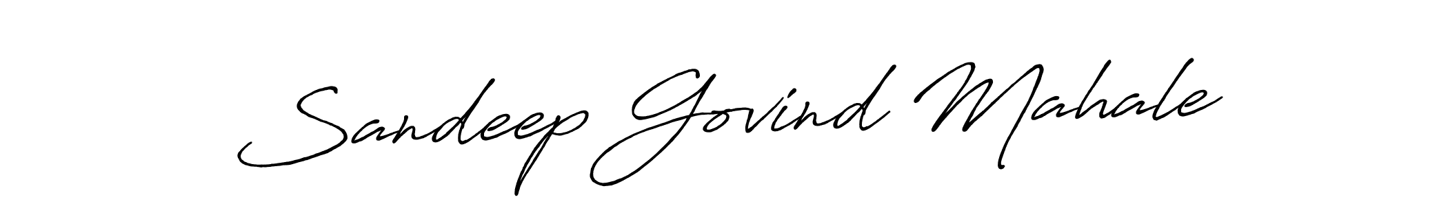 Make a beautiful signature design for name Sandeep Govind Mahale. With this signature (Antro_Vectra_Bolder) style, you can create a handwritten signature for free. Sandeep Govind Mahale signature style 7 images and pictures png