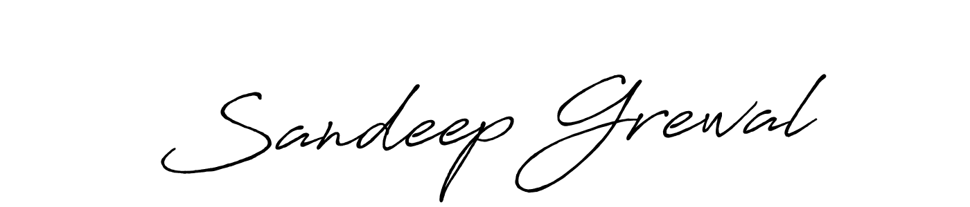 How to make Sandeep Grewal name signature. Use Antro_Vectra_Bolder style for creating short signs online. This is the latest handwritten sign. Sandeep Grewal signature style 7 images and pictures png