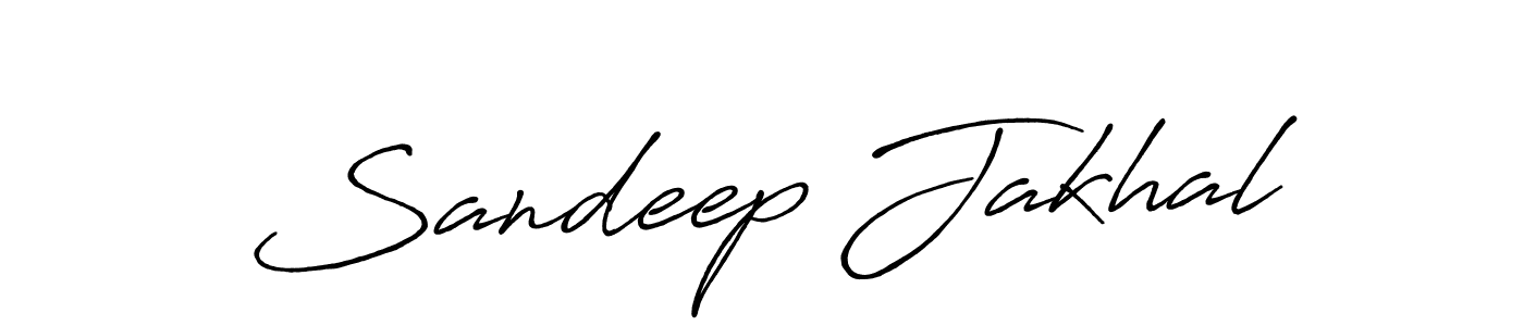 How to make Sandeep Jakhal name signature. Use Antro_Vectra_Bolder style for creating short signs online. This is the latest handwritten sign. Sandeep Jakhal signature style 7 images and pictures png