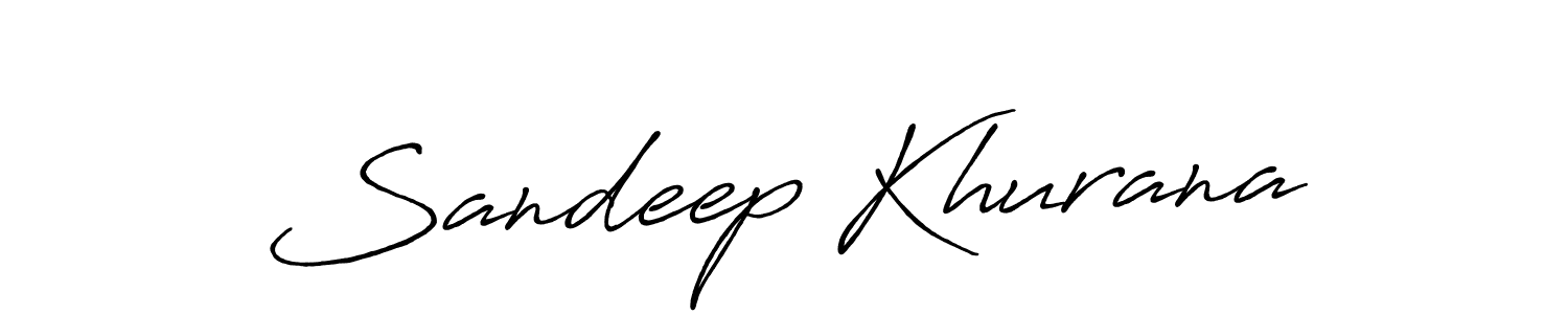 Create a beautiful signature design for name Sandeep Khurana. With this signature (Antro_Vectra_Bolder) fonts, you can make a handwritten signature for free. Sandeep Khurana signature style 7 images and pictures png