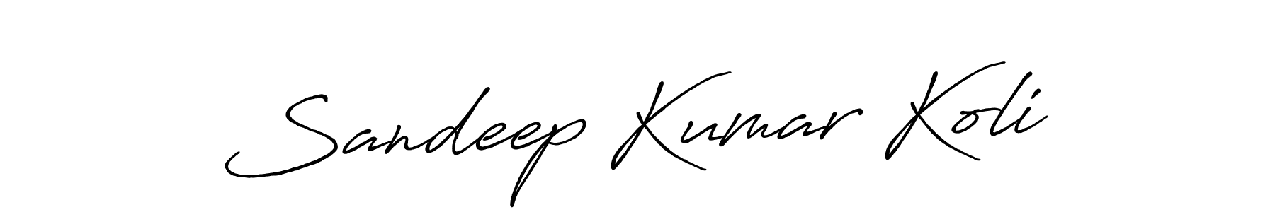 Make a short Sandeep Kumar Koli signature style. Manage your documents anywhere anytime using Antro_Vectra_Bolder. Create and add eSignatures, submit forms, share and send files easily. Sandeep Kumar Koli signature style 7 images and pictures png