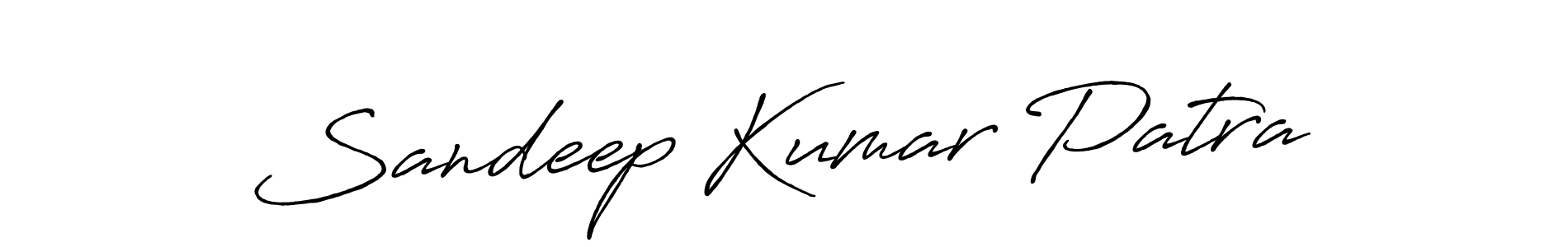 Make a beautiful signature design for name Sandeep Kumar Patra. With this signature (Antro_Vectra_Bolder) style, you can create a handwritten signature for free. Sandeep Kumar Patra signature style 7 images and pictures png