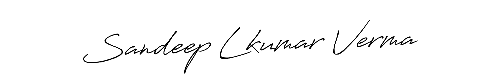 Make a beautiful signature design for name Sandeep Lkumar Verma. With this signature (Antro_Vectra_Bolder) style, you can create a handwritten signature for free. Sandeep Lkumar Verma signature style 7 images and pictures png