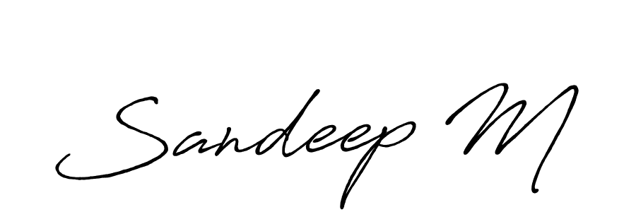 Make a beautiful signature design for name Sandeep M. Use this online signature maker to create a handwritten signature for free. Sandeep M signature style 7 images and pictures png