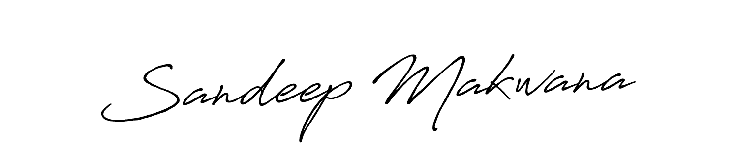 Design your own signature with our free online signature maker. With this signature software, you can create a handwritten (Antro_Vectra_Bolder) signature for name Sandeep Makwana. Sandeep Makwana signature style 7 images and pictures png