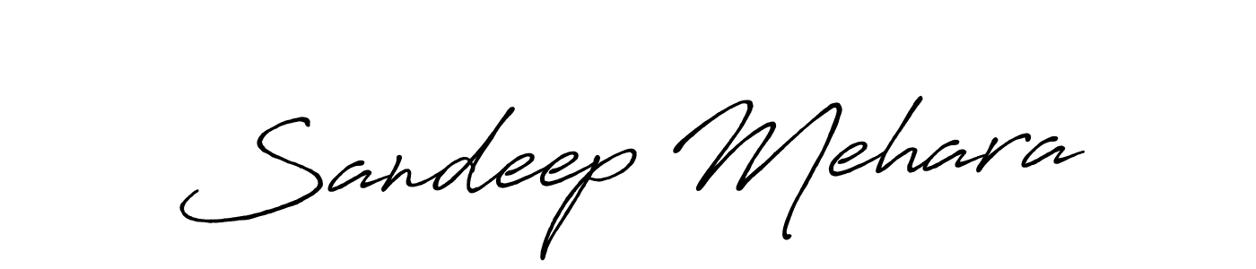 Create a beautiful signature design for name Sandeep Mehara. With this signature (Antro_Vectra_Bolder) fonts, you can make a handwritten signature for free. Sandeep Mehara signature style 7 images and pictures png