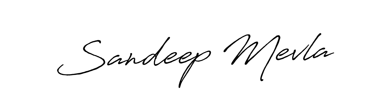 Also we have Sandeep Mevla name is the best signature style. Create professional handwritten signature collection using Antro_Vectra_Bolder autograph style. Sandeep Mevla signature style 7 images and pictures png