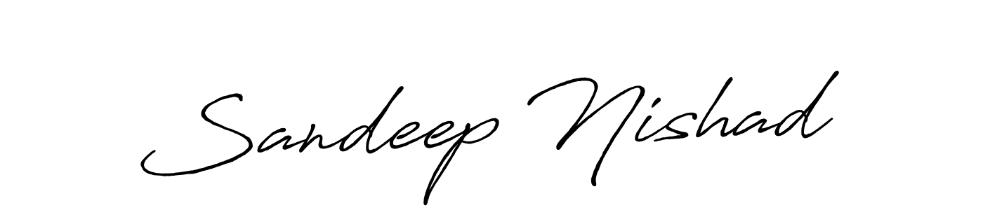 Design your own signature with our free online signature maker. With this signature software, you can create a handwritten (Antro_Vectra_Bolder) signature for name Sandeep Nishad. Sandeep Nishad signature style 7 images and pictures png