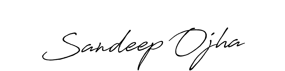 Make a beautiful signature design for name Sandeep Ojha. With this signature (Antro_Vectra_Bolder) style, you can create a handwritten signature for free. Sandeep Ojha signature style 7 images and pictures png