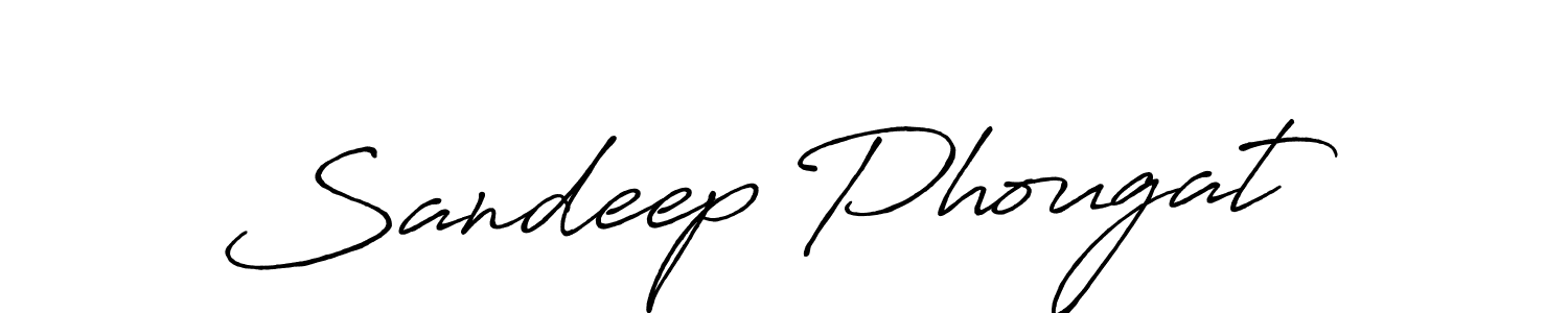 Design your own signature with our free online signature maker. With this signature software, you can create a handwritten (Antro_Vectra_Bolder) signature for name Sandeep Phougat. Sandeep Phougat signature style 7 images and pictures png