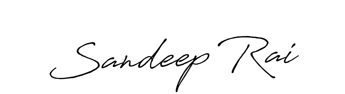 Design your own signature with our free online signature maker. With this signature software, you can create a handwritten (Antro_Vectra_Bolder) signature for name Sandeep Rai. Sandeep Rai signature style 7 images and pictures png