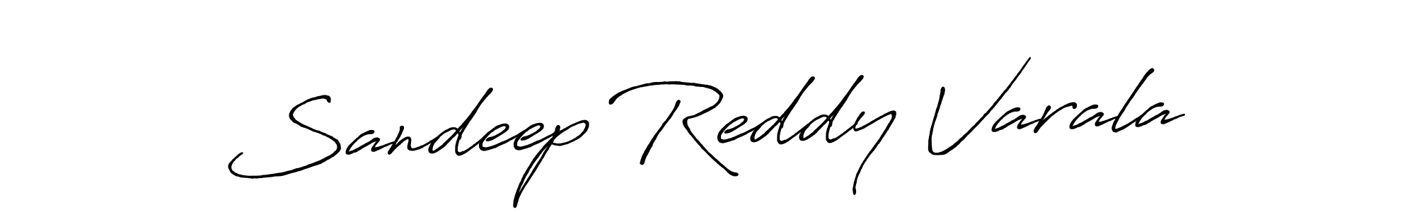 Design your own signature with our free online signature maker. With this signature software, you can create a handwritten (Antro_Vectra_Bolder) signature for name Sandeep Reddy Varala. Sandeep Reddy Varala signature style 7 images and pictures png