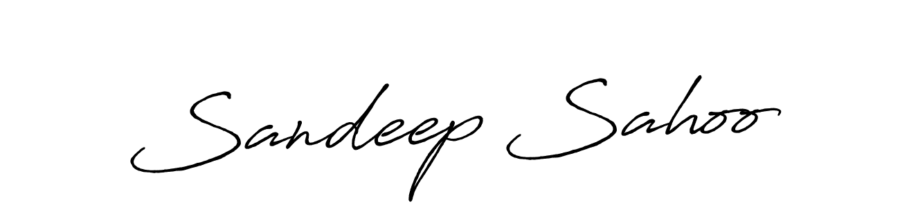 Create a beautiful signature design for name Sandeep Sahoo. With this signature (Antro_Vectra_Bolder) fonts, you can make a handwritten signature for free. Sandeep Sahoo signature style 7 images and pictures png