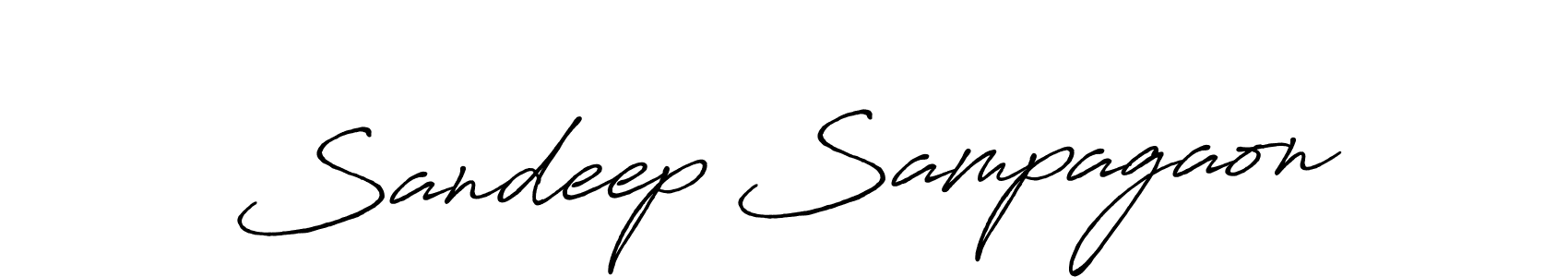 Make a short Sandeep Sampagaon signature style. Manage your documents anywhere anytime using Antro_Vectra_Bolder. Create and add eSignatures, submit forms, share and send files easily. Sandeep Sampagaon signature style 7 images and pictures png