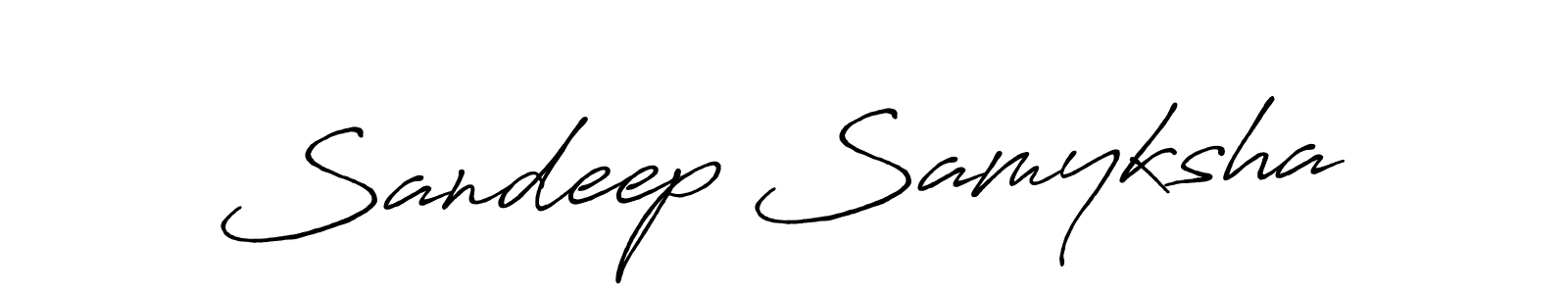 Also You can easily find your signature by using the search form. We will create Sandeep Samyksha name handwritten signature images for you free of cost using Antro_Vectra_Bolder sign style. Sandeep Samyksha signature style 7 images and pictures png