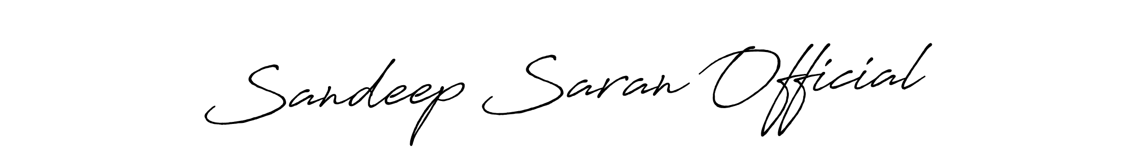 Design your own signature with our free online signature maker. With this signature software, you can create a handwritten (Antro_Vectra_Bolder) signature for name Sandeep Saran Official. Sandeep Saran Official signature style 7 images and pictures png