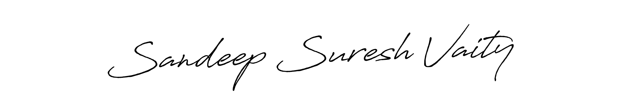 Sandeep Suresh Vaity stylish signature style. Best Handwritten Sign (Antro_Vectra_Bolder) for my name. Handwritten Signature Collection Ideas for my name Sandeep Suresh Vaity. Sandeep Suresh Vaity signature style 7 images and pictures png