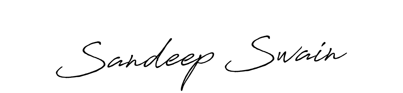 How to make Sandeep Swain name signature. Use Antro_Vectra_Bolder style for creating short signs online. This is the latest handwritten sign. Sandeep Swain signature style 7 images and pictures png