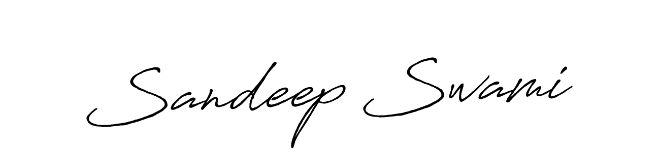 Create a beautiful signature design for name Sandeep Swami. With this signature (Antro_Vectra_Bolder) fonts, you can make a handwritten signature for free. Sandeep Swami signature style 7 images and pictures png