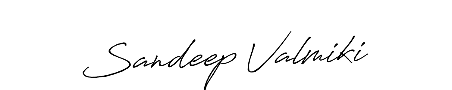 Use a signature maker to create a handwritten signature online. With this signature software, you can design (Antro_Vectra_Bolder) your own signature for name Sandeep Valmiki. Sandeep Valmiki signature style 7 images and pictures png