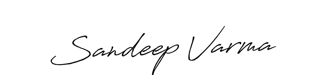 Design your own signature with our free online signature maker. With this signature software, you can create a handwritten (Antro_Vectra_Bolder) signature for name Sandeep Varma. Sandeep Varma signature style 7 images and pictures png