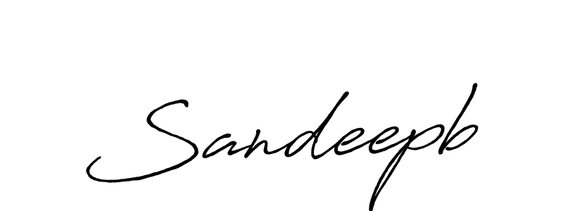 Also we have Sandeepb name is the best signature style. Create professional handwritten signature collection using Antro_Vectra_Bolder autograph style. Sandeepb signature style 7 images and pictures png