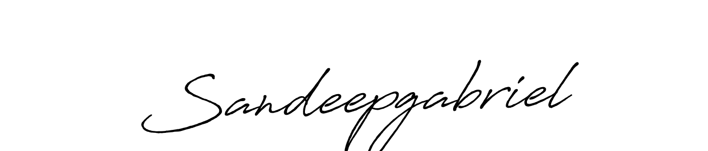 Make a short Sandeepgabriel signature style. Manage your documents anywhere anytime using Antro_Vectra_Bolder. Create and add eSignatures, submit forms, share and send files easily. Sandeepgabriel signature style 7 images and pictures png