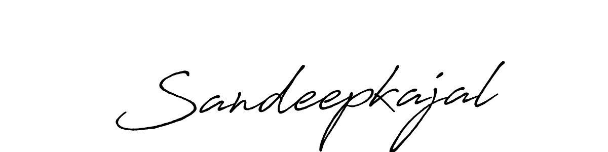 It looks lik you need a new signature style for name Sandeepkajal. Design unique handwritten (Antro_Vectra_Bolder) signature with our free signature maker in just a few clicks. Sandeepkajal signature style 7 images and pictures png