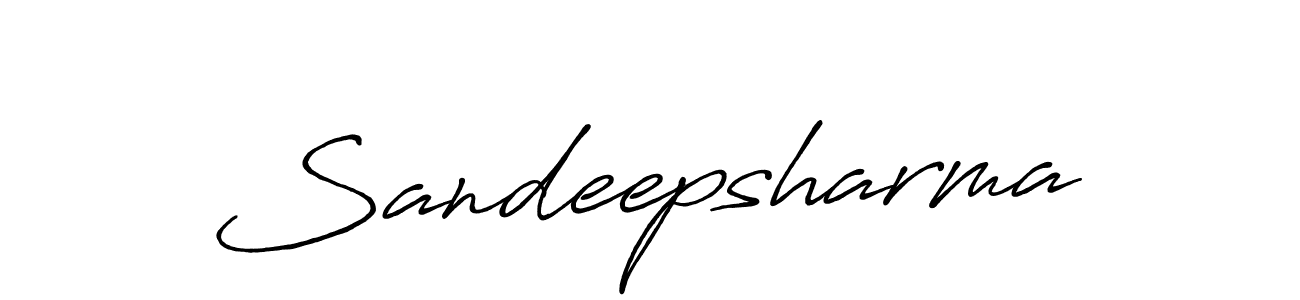 Make a beautiful signature design for name Sandeepsharma. With this signature (Antro_Vectra_Bolder) style, you can create a handwritten signature for free. Sandeepsharma signature style 7 images and pictures png