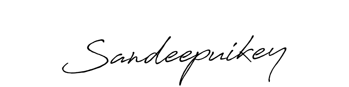 Design your own signature with our free online signature maker. With this signature software, you can create a handwritten (Antro_Vectra_Bolder) signature for name Sandeepuikey. Sandeepuikey signature style 7 images and pictures png