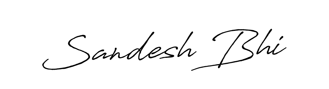 Also we have Sandesh Bhi name is the best signature style. Create professional handwritten signature collection using Antro_Vectra_Bolder autograph style. Sandesh Bhi signature style 7 images and pictures png