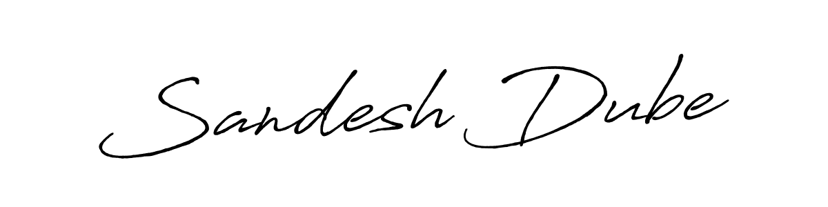 This is the best signature style for the Sandesh Dube name. Also you like these signature font (Antro_Vectra_Bolder). Mix name signature. Sandesh Dube signature style 7 images and pictures png