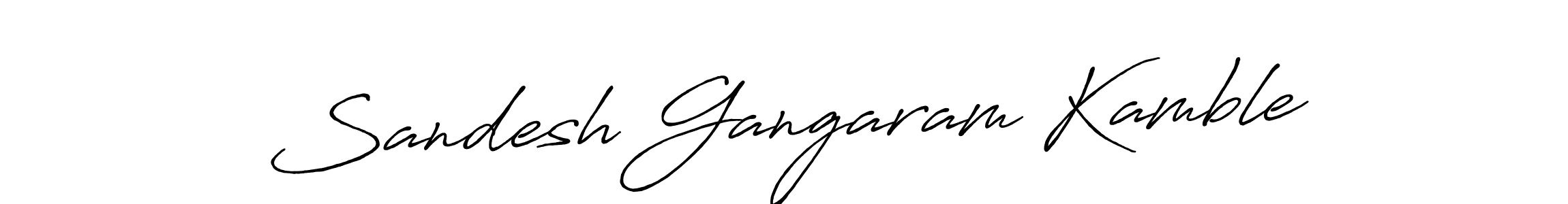 This is the best signature style for the Sandesh Gangaram Kamble name. Also you like these signature font (Antro_Vectra_Bolder). Mix name signature. Sandesh Gangaram Kamble signature style 7 images and pictures png