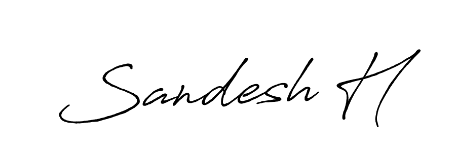 Best and Professional Signature Style for Sandesh H. Antro_Vectra_Bolder Best Signature Style Collection. Sandesh H signature style 7 images and pictures png