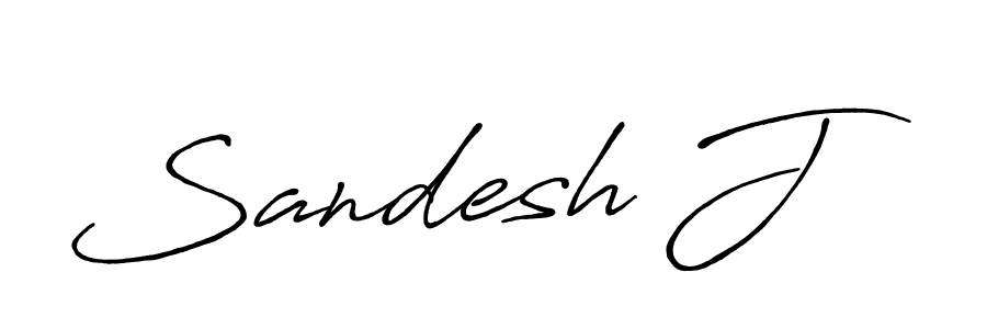 It looks lik you need a new signature style for name Sandesh J. Design unique handwritten (Antro_Vectra_Bolder) signature with our free signature maker in just a few clicks. Sandesh J signature style 7 images and pictures png