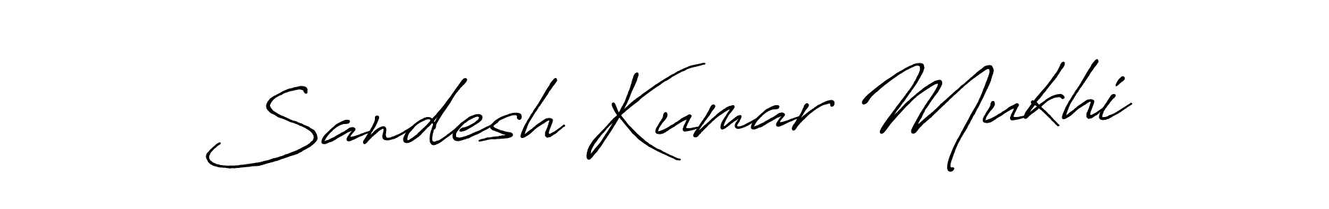 Make a beautiful signature design for name Sandesh Kumar Mukhi. Use this online signature maker to create a handwritten signature for free. Sandesh Kumar Mukhi signature style 7 images and pictures png