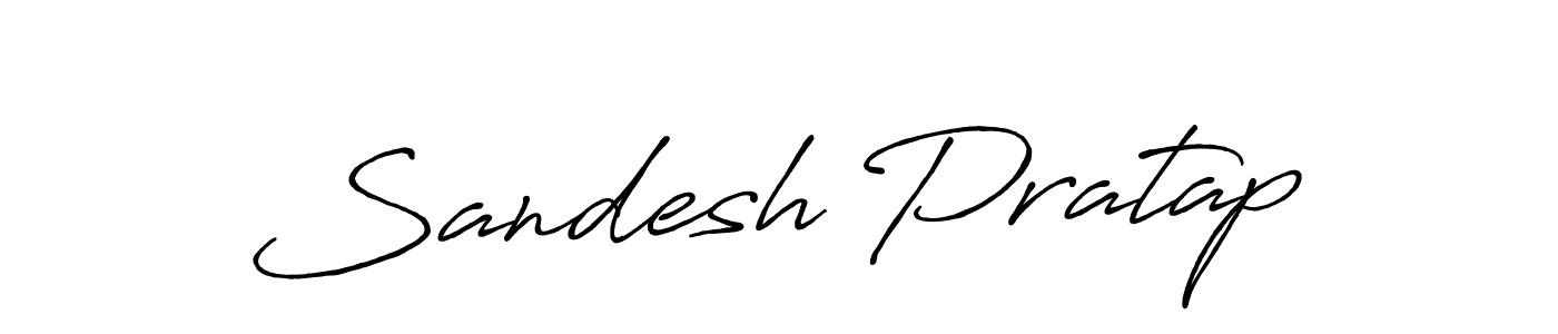 Also we have Sandesh Pratap name is the best signature style. Create professional handwritten signature collection using Antro_Vectra_Bolder autograph style. Sandesh Pratap signature style 7 images and pictures png