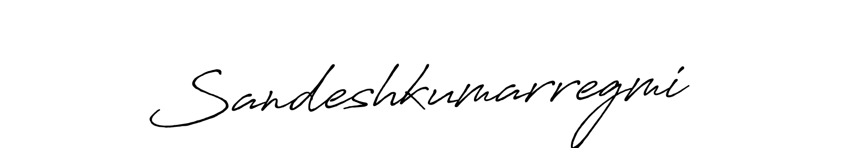 Design your own signature with our free online signature maker. With this signature software, you can create a handwritten (Antro_Vectra_Bolder) signature for name Sandeshkumarregmi. Sandeshkumarregmi signature style 7 images and pictures png