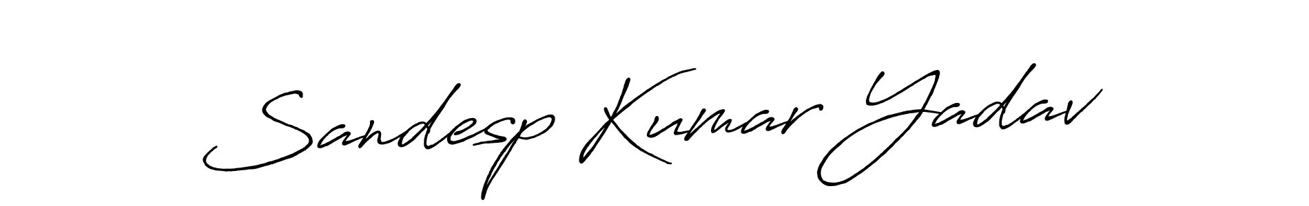 How to Draw Sandesp Kumar Yadav signature style? Antro_Vectra_Bolder is a latest design signature styles for name Sandesp Kumar Yadav. Sandesp Kumar Yadav signature style 7 images and pictures png