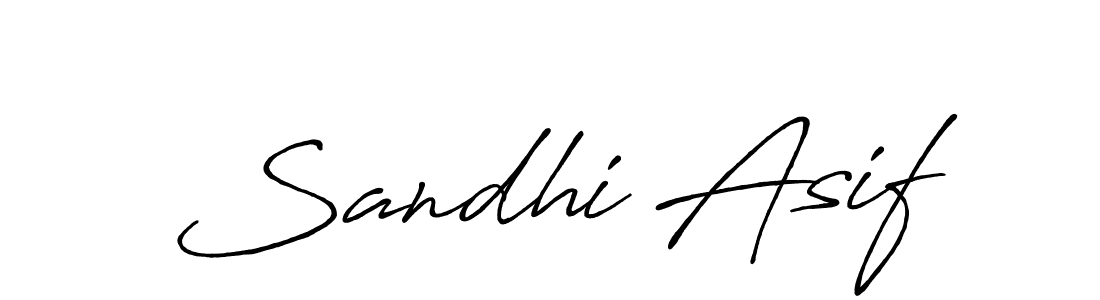 Make a beautiful signature design for name Sandhi Asif. Use this online signature maker to create a handwritten signature for free. Sandhi Asif signature style 7 images and pictures png