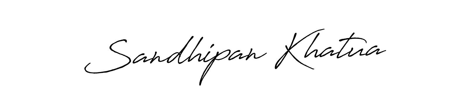 Use a signature maker to create a handwritten signature online. With this signature software, you can design (Antro_Vectra_Bolder) your own signature for name Sandhipan Khatua. Sandhipan Khatua signature style 7 images and pictures png