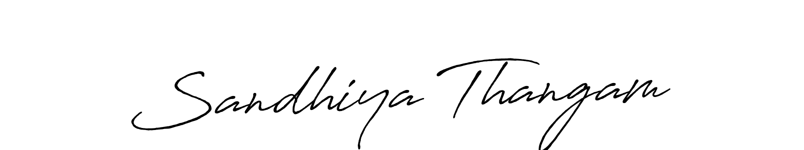 How to make Sandhiya Thangam signature? Antro_Vectra_Bolder is a professional autograph style. Create handwritten signature for Sandhiya Thangam name. Sandhiya Thangam signature style 7 images and pictures png