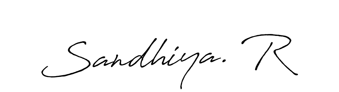 You should practise on your own different ways (Antro_Vectra_Bolder) to write your name (Sandhiya. R) in signature. don't let someone else do it for you. Sandhiya. R signature style 7 images and pictures png