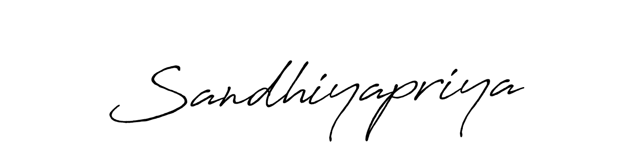 Sandhiyapriya stylish signature style. Best Handwritten Sign (Antro_Vectra_Bolder) for my name. Handwritten Signature Collection Ideas for my name Sandhiyapriya. Sandhiyapriya signature style 7 images and pictures png
