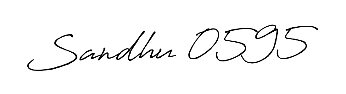 Sandhu 0595 stylish signature style. Best Handwritten Sign (Antro_Vectra_Bolder) for my name. Handwritten Signature Collection Ideas for my name Sandhu 0595. Sandhu 0595 signature style 7 images and pictures png