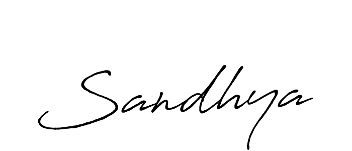 Sandhya stylish signature style. Best Handwritten Sign (Antro_Vectra_Bolder) for my name. Handwritten Signature Collection Ideas for my name Sandhya. Sandhya signature style 7 images and pictures png